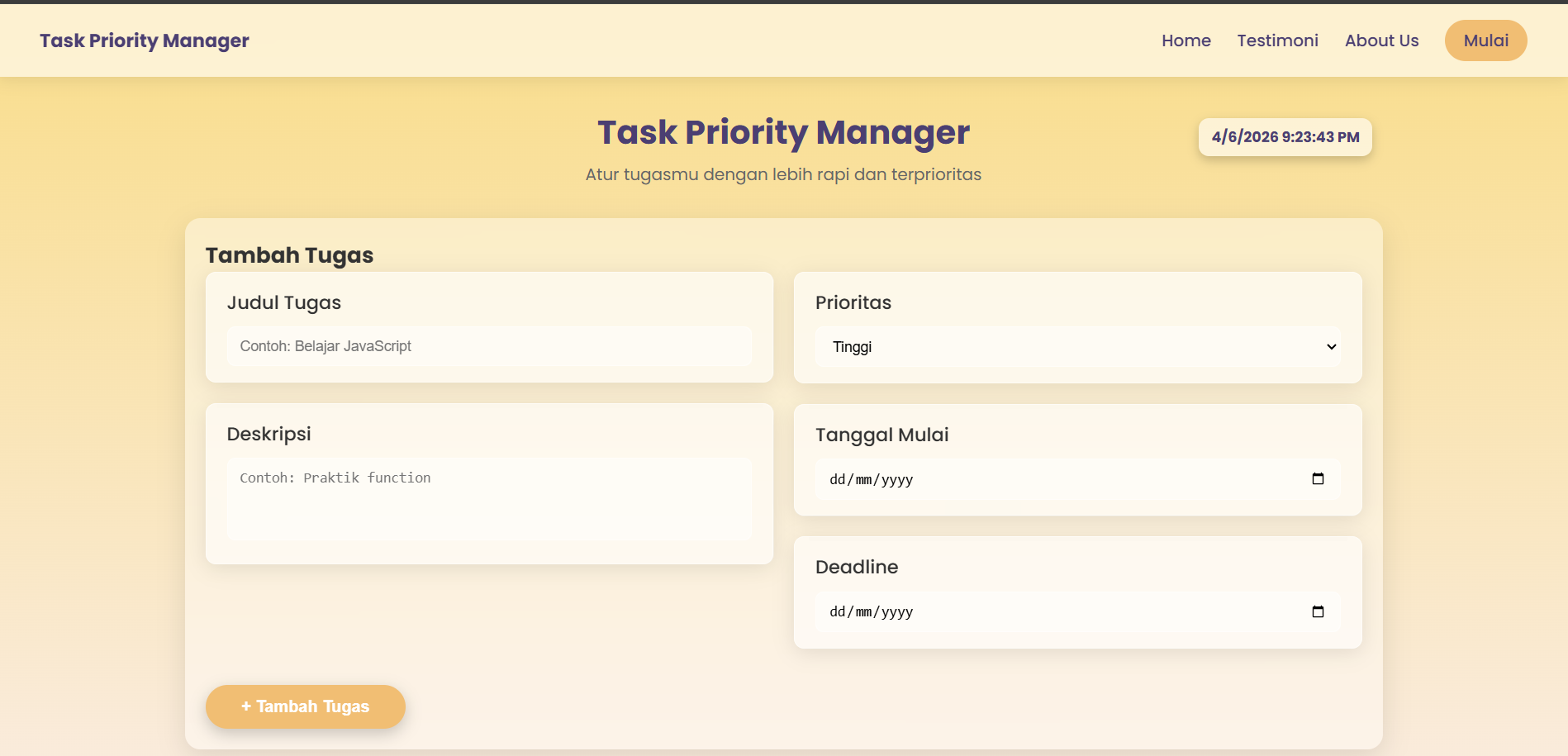 Task Priority Manager